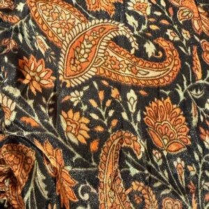 Silk Paisley Floral Bustier with Adjustable Bustle